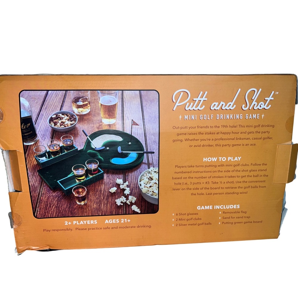 Foster and Rye Putt and Shot Mini‎ Golf Drinking Game Complete Set